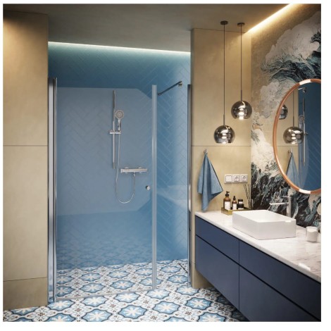 Deante Kerria plus ścianka prysznicowa walk-in 50 cm chrom