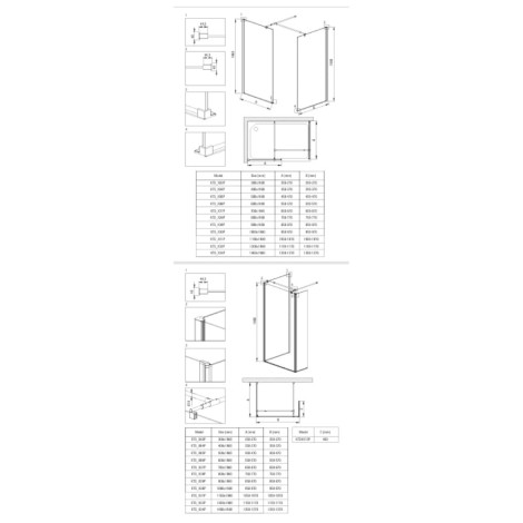 Deante Kerria Plus ścianka prysznicowa walk-in 40 cm chrom