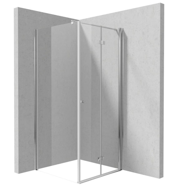 Deante Kerria Plus kabina prysznicowa drzwi składane kwadratowa 90x90 chrom