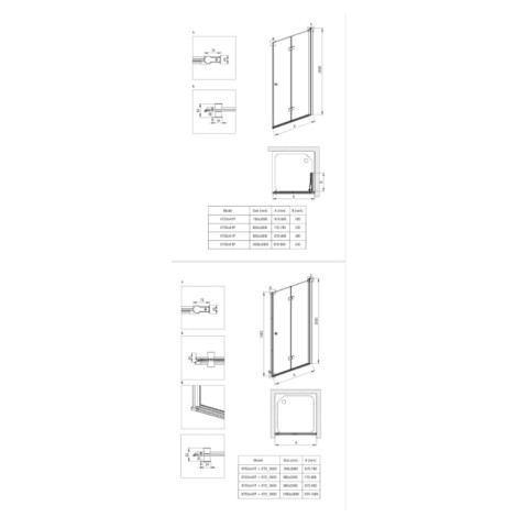 Deante Kerria plus kabina prysznicowa nero 90x90