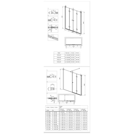 Deante Kerria Plus kabina prysznicowa drzwi składane kwadratowa 90x90 chrom