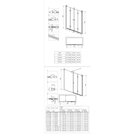 Deante Kerria plus kabina prysznicowa nero 90x90