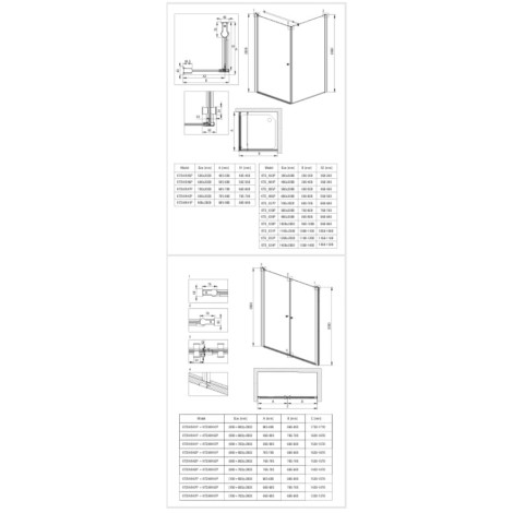Deante Kerria plus kabina prysznicowa nero 80x80