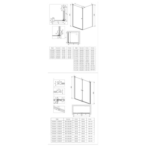 Deante Kerria plus kabina prysznicowa nero 90x90