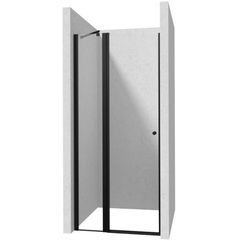 Deante Kerria Plus drzwi prysznicowe uchylne 100 cm czarne