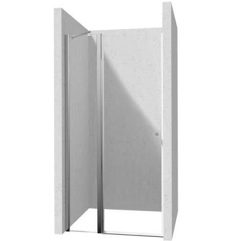 Deante Kerria Plus drzwi prysznicowe uchylne 120 cm chrom