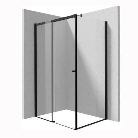 Deante Kerria Plus kabina prysznicowa drzwi przesuwne prostokątna 120x90 czarna