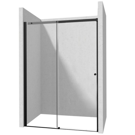 Deante Kerria Plus drzwi prysznicowe przesuwne 180 cm czarne