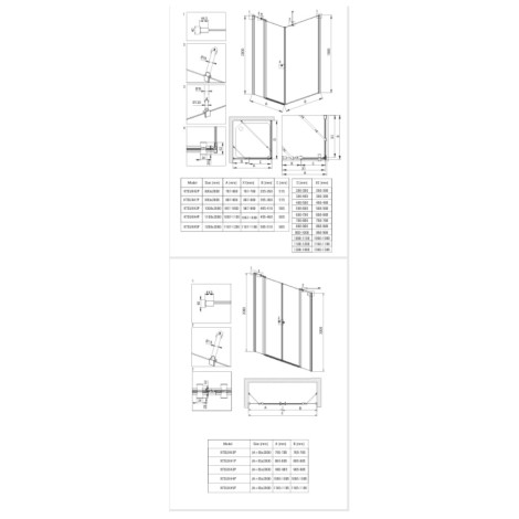 Deante Kerria plus kabina prysznicowa nero 80x80
