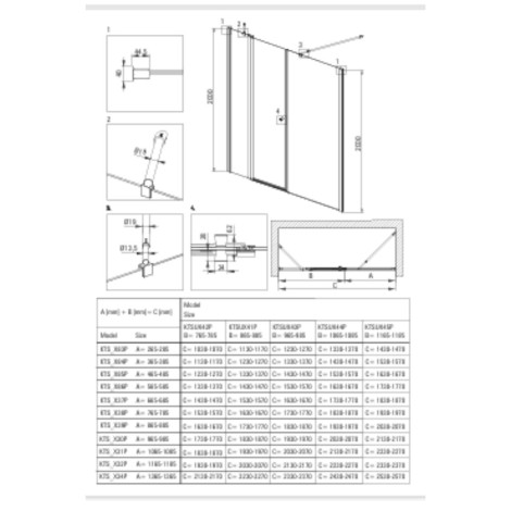 Deante Kerria plus kabina prysznicowa nero 80x80