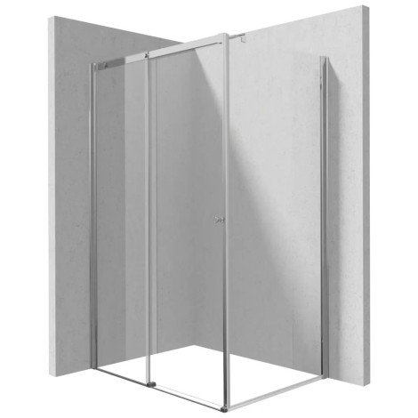 Deante Kerria Plus kabina prysznicowa drzwi przesuwne prostokątna 120/80 cm chrom