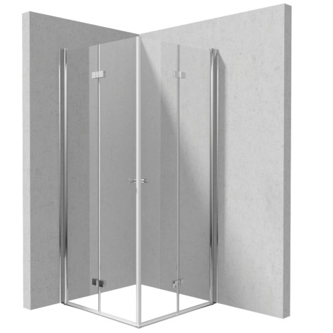 Deante Kerria plus kabina prysznicowa chrom 90x90