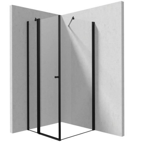 Deante Kerria plus kabina prysznicowa nero 90x90