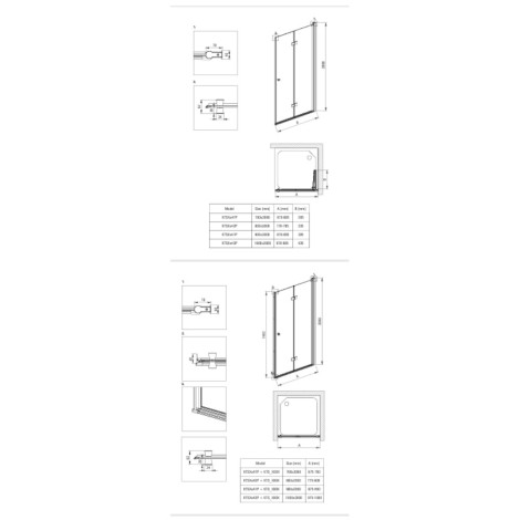Deante Kerria plus kabina prysznicowa chrom 90x90
