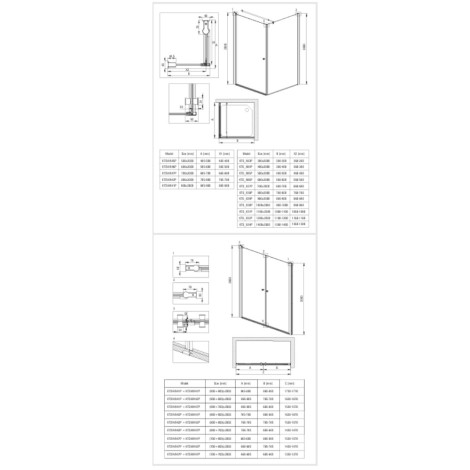 Deante Kerria plus kabina prysznicowa nero 90x90
