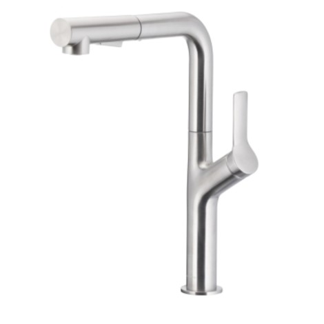 Kfa Duero Design Basic bateria zlewozmywakowa stojąca z wyciąganą wylewką inox