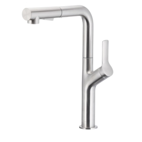 Kfa Duero Design Basic bateria zlewozmywakowa stojąca z wyciąganą wylewką inox