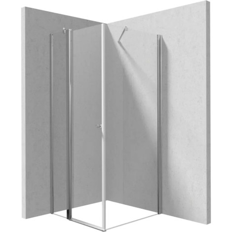 Deante Kerria Plus kabina prysznicowa drzwi uchylne kwadratowa 80x80 cm chrom