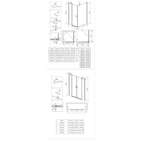 Deante Kerria plus kabina prysznicowa kwadratowa chrom 80x80