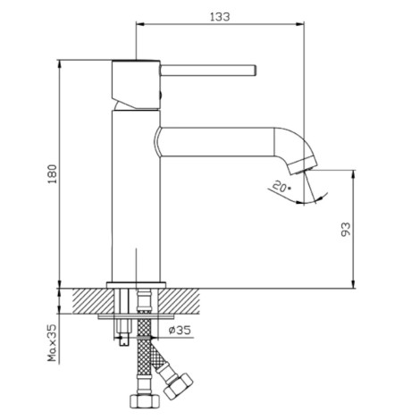 AVAPAX Ultimate bateria umywalkowa chrom