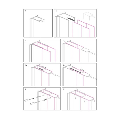 Deante profil poszerzający chrom 200cm