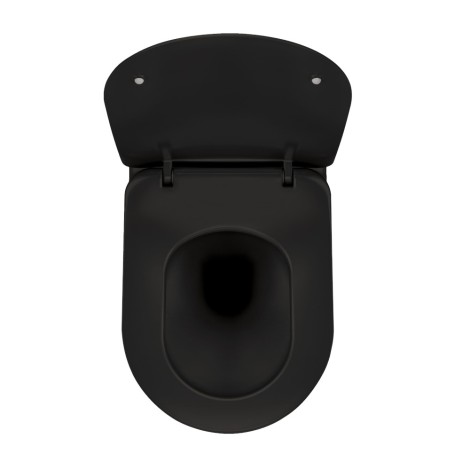 Deante Peonia Zero miska WC wisząca bezkołnierzowa czarna