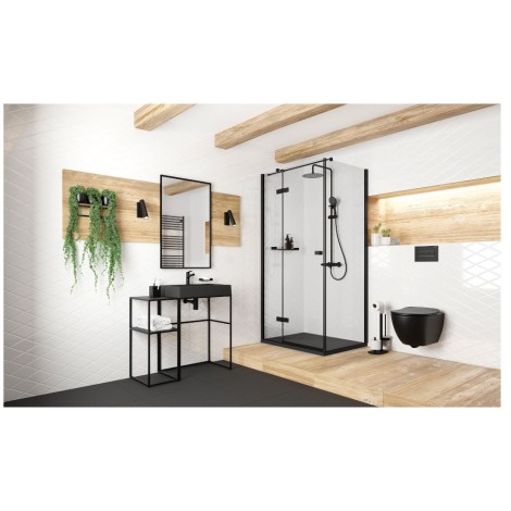 Deante Peonia Zero miska WC wisząca bezkołnierzowa czarna