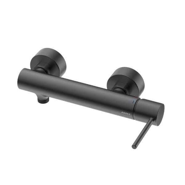 AVAPAX Ultimate bateria prysznicowa ścienna gun metal