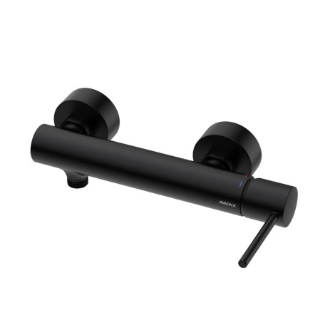 AVAPAX Ultimate bateria prysznicowa ścienna czarny mat