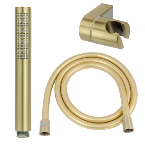 Avapax Ultimate zestaw prysznicowy 1-funkcyjny, punktowy, złoty szczotkowany