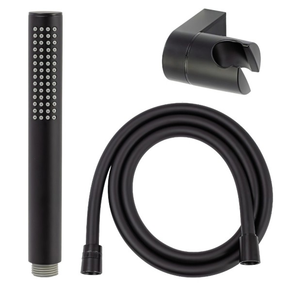 Avapax Ultimate zestaw prysznicowy 1-funkcyjny, punktowy, czarny