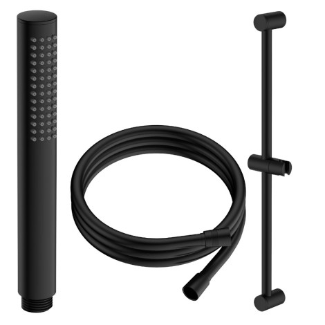 Avapax Ultimate zestaw prysznicowy 1-funkcyjny z drążkiem , czarny
