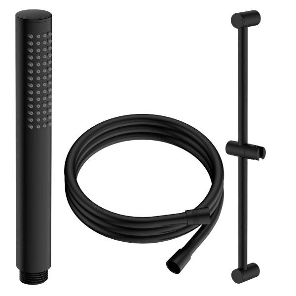 Avapax Ultimate zestaw prysznicowy 1-funkcyjny z drążkiem , czarny