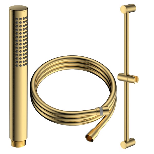 Avapax Ultimate zestaw prysznicowy 1-funkcyjny z drążkiem , złoty szczotkowany