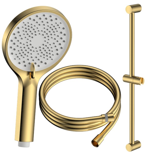 Avapax Ultimate zestaw prysznicowy 3-funkcyjny z drążkiem , złoty szczotkowany