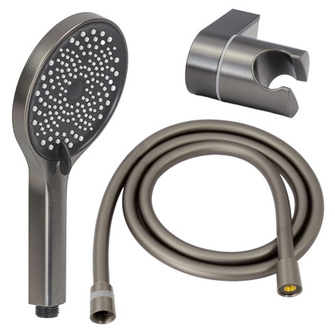 Avapax Ultimate zestaw prysznicowy 3-funkcyjny, punktowy, gun metal