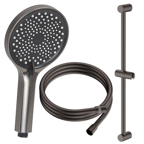 Avapax Ultimate zestaw prysznicowy 3-funkcyjny z drążkiem , gun metal