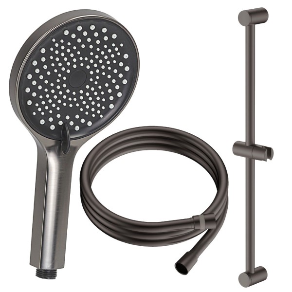 Avapax Ultimate zestaw prysznicowy 3-funkcyjny z drążkiem , gun metal