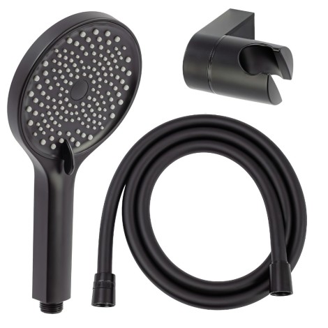 Avapax Ultimate zestaw prysznicowy 3-funkcyjny, punktowy, czarny