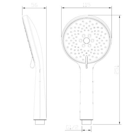 Avapax Ultimate zestaw prysznicowy 3-funkcyjny, punktowy, chrom