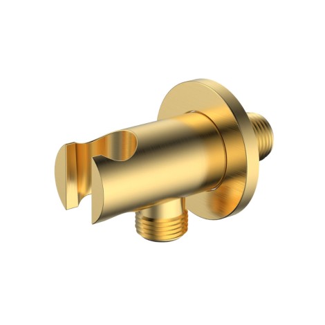 Avapax Ultimate deszczownia zestaw prysznicowy podtynkowy 2 funkcyjny, złoty szczotkowany