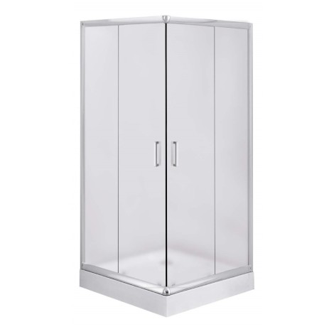 Deante Funkia kabina prysznicowa kwadratowa szkło szronione 90x90x185 cm