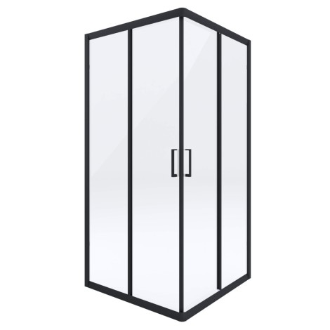 Deante Funkia kabina prysznicowa kwadratowa szkło transparentne 90x90cm czarna