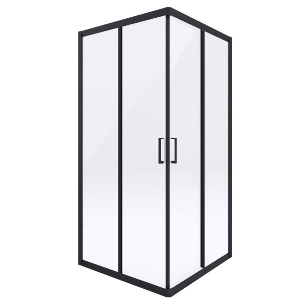 Deante Funkia kabina prysznicowa kwadratowa czarna 90x90x185 cm 