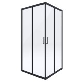 Deante Funkia kabina prysznicowa kwadratowa czarna 80x80x185 cm