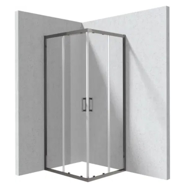 Deante Funkia Evo kabina prysznicowa prostokatna titanium 80x90cm