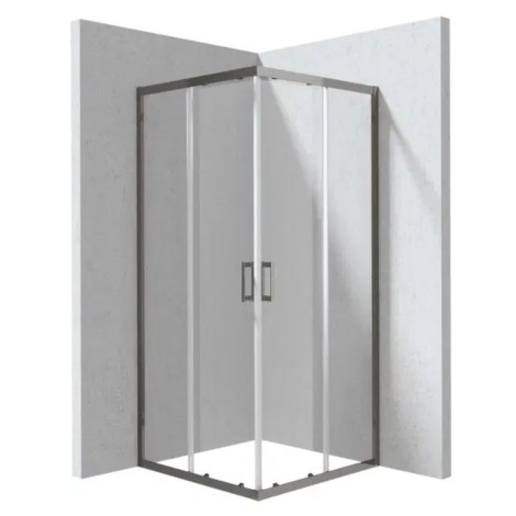 Deante Funkia Evo kabina prysznicowa kwadratowa titanium 90x90cm