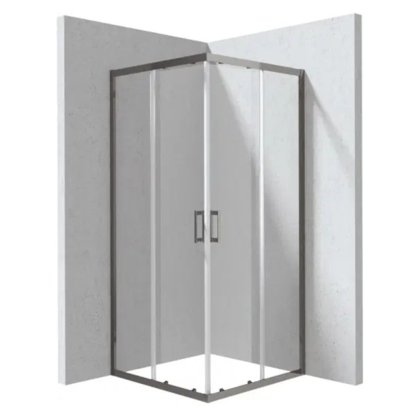 Deante Funkia Evo kabina prysznicowa kwadratowa titanium 80x80cm