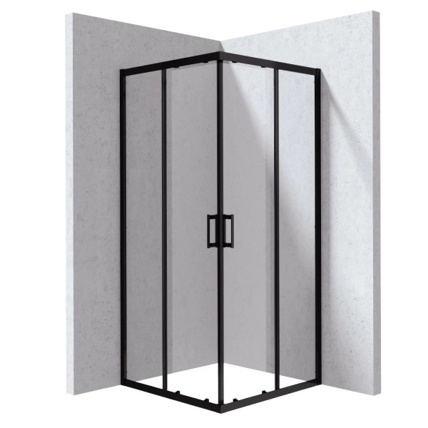Deante Funkia Evo kabina prysznicowa prostokatna czarny 80x90cm