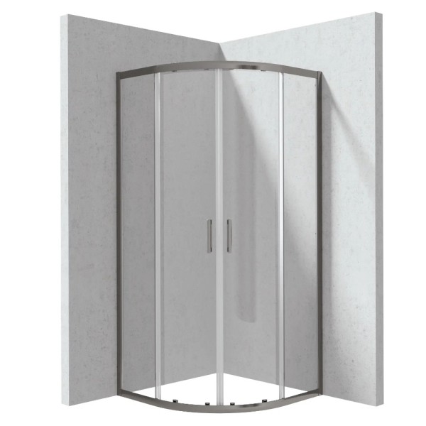 Deante Funkia Evo kabina prysznicowa półokrą titanium 80x80cm